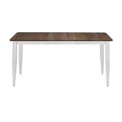 Farmhouse Solid Wood Dining Room Table | Brown And White Rectangle Kitchen Dinner Table With Eased Edge And Distressing, Extendable Table Length | Made In USA | Solid Maple No MDF 23 Farmhouse Solid Wood Dining Room Table | Brown And White Rectangle Kitchen Dinner Table With Eased Edge And Distressing, Extendable Table Length | Made In USA | Solid Maple No MDF -Home Table Chair Store 21M6znkCZfL