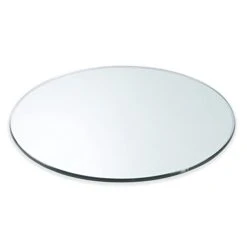 Spancraft 44" Round 1/4" Thick Tempered Clear Glass With Flat Polished Edge