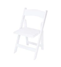 Rhino Series Wood Folding Chair (4 Pack) - Garden & Indoor/Outdoor Use - Perfect For Events, Weddings And Party Rentals - Durable, Storable, And Lightweight (White)