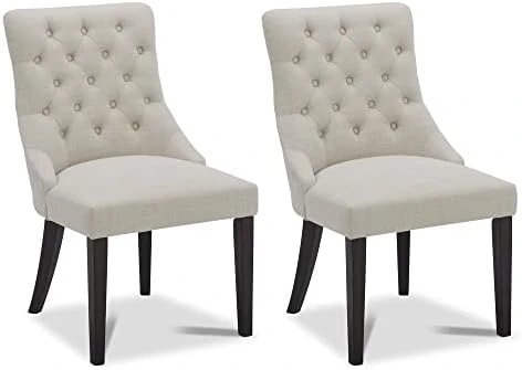 CHITA Farmhouse Tufted Dining Chairs, Modern Upholstered Chairs, High Back Dining Room Chairs Set Of 2,Blue 12 CHITA Farmhouse Tufted Dining Chairs, Modern Upholstered Chairs, High Back Dining Room Chairs Set Of 2,Blue - Image 10