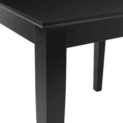 International Concepts Solid Wood Top Dining Table, Black -Home Table Chair Store 310R5XnATgL