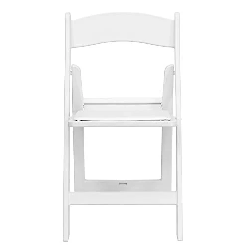 EMMA + OLIVER Set Of 4 White 1000 Lb Weight Capacity Indoor/Outdoor Resin Folding Chairs 7 EMMA + OLIVER Set Of 4 White 1000 Lb Weight Capacity Indoor/Outdoor Resin Folding Chairs - Image 5