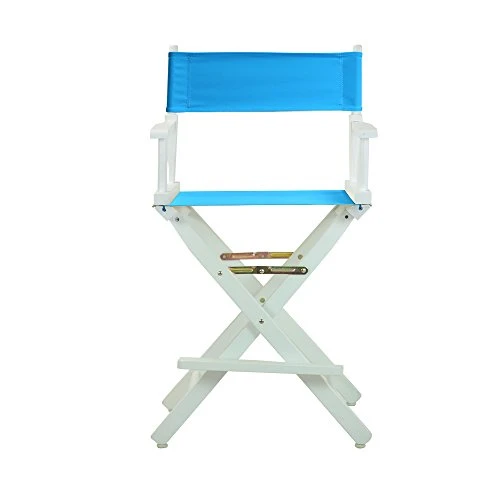 Casual Home 220-01/021-27 Director Chair 24" - Counter Height WhiteFrame/Turquoise Canvas 4 Casual Home 220-01/021-27 Director Chair 24" - Counter Height WhiteFrame/Turquoise Canvas - Image 2