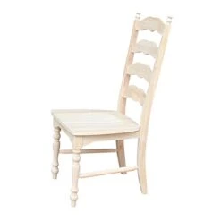International Concepts Maine Ladderback Chairs, Wood, Set Of 2 -Home Table Chair Store 313e23Pwq5L