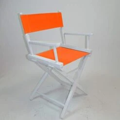 Gold Medal Contemporary 18" Table Height White Frame Directors Chair With Sunbrella Cover Set - Marine Blue 30 Gold Medal Contemporary 18" Table Height White Frame Directors Chair With Sunbrella Cover Set - Marine Blue -Home Table Chair Store 314QWu BVfL. AC