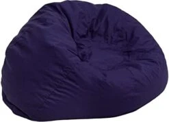 Flash Furniture Dillon Small White Furry Bean Bag Chair For Kids And Teens -Home Table Chair Store 3155nWNMVOL. AC