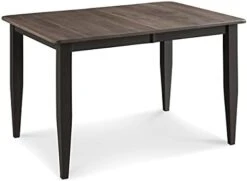 Farmhouse Solid Wood Dining Room Table | Brown And White Rectangle Kitchen Dinner Table With Eased Edge And Distressing, Extendable Table Length | Made In USA | Solid Maple No MDF 24 Farmhouse Solid Wood Dining Room Table | Brown And White Rectangle Kitchen Dinner Table With Eased Edge And Distressing, Extendable Table Length | Made In USA | Solid Maple No MDF -Home Table Chair Store 315HIXyBCkL. AC