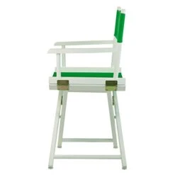 Casual Home 18" Director's Chair White Frame With Green Canvas -Home Table Chair Store 315ecs6k9iL