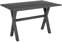 OSP Home Furnishings Flip-Top Expanding Desk To Dining Table, Charcoal Finish -Home Table Chair Store 316ZjWkdq2L. AC