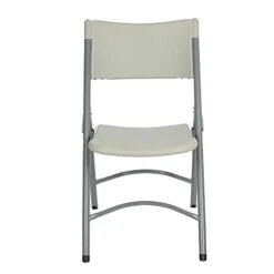 OEF Furnishings (4 Pack Heavy Duty Indoor/Outdoor Plastic Folding Chair, Light Grey -Home Table Chair Store 316g3eScpRL