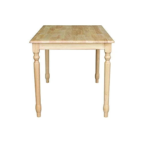 International Concepts 30 By 48-Inch Solid Wood Top Table, Natural 4 International Concepts 30 By 48-Inch Solid Wood Top Table, Natural - Image 2