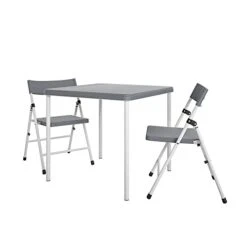 COSCO Kid's 3-Piece Activity Set With Folding Chairs, Cool Gray 11 COSCO Kid's 3-Piece Activity Set With Folding Chairs, Cool Gray -Home Table Chair Store 3186kEtxBbL
