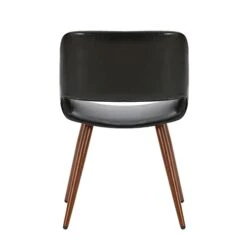 Porthos Home Shane Armless Dining Chair, Water And Stain Resistant PU Leather Upholstery, Metal Legs With Wood Finish 11 Porthos Home Shane Armless Dining Chair, Water And Stain Resistant PU Leather Upholstery, Metal Legs With Wood Finish -Home Table Chair Store 318npLPlsGL