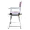 Casual Home 200-01/021-22 Director Chair 18" - Classic Height WhiteFrame/Pink Canvas -Home Table Chair Store 3194r1rbJgL