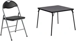 Flash Furniture 4 Pack HERCULES Series Black Vinyl Metal Folding Chair With Carrying Handle 21 Flash Furniture 4 Pack HERCULES Series Black Vinyl Metal Folding Chair With Carrying Handle -Home Table Chair Store 319C69BOSmL. AC