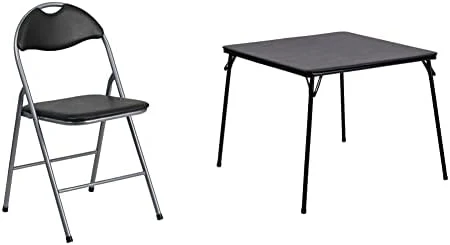 Flash Furniture 4 Pack HERCULES Series Black Vinyl Metal Folding Chair With Carrying Handle 12 Flash Furniture 4 Pack HERCULES Series Black Vinyl Metal Folding Chair With Carrying Handle - Image 10