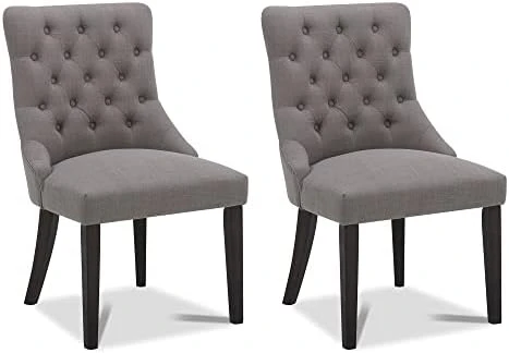 CHITA Farmhouse Tufted Dining Chairs, Modern Upholstered Chairs, High Back Dining Room Chairs Set Of 2,Blue 9 CHITA Farmhouse Tufted Dining Chairs, Modern Upholstered Chairs, High Back Dining Room Chairs Set Of 2,Blue - Image 7