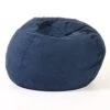 Great Deal Furniture Selena Traditional 5 Foot Suede Bean Bag (Cover Only), Midnight Blue -Home Table Chair Store 31AgS3d5UPL