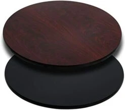 Flash Furniture Glenbrook 24'' Round Table Top With Black Or Mahogany Reversible Laminate Top 29 Flash Furniture Glenbrook 24'' Round Table Top With Black Or Mahogany Reversible Laminate Top -Home Table Chair Store 31BHhQL1 PL. AC