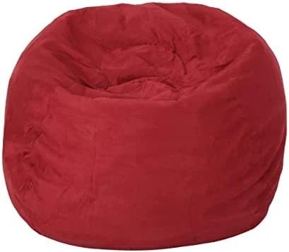 Great Deal Furniture Selena Traditional 5 Foot Suede Bean Bag (Cover Only), Midnight Blue 8 Great Deal Furniture Selena Traditional 5 Foot Suede Bean Bag (Cover Only), Midnight Blue - Image 6