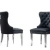 Best Quality Furniture Side Chair (Set Of 2) Black