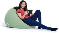Yogibo Pod X Small Bean Bag For Teens, Adults, Plush, Soft, Single Beanbag Chair, Measures 3'x3', Blue -Home Table Chair Store 31E5b dMUbL. AC