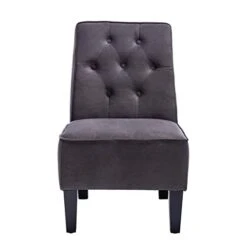 Annjoe Armless Accent Chair, Button Tufted Slipper Chair Side Chair Single Sofa For Dining Room Living Room Bedroom Funiture (Set Of 2) -Home Table Chair Store 31EPI4HpimL