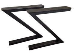 Metal Table Legs, Z-Shaped Style - Any Size And Color