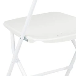 EMMA + OLIVER Set Of 10 White Stackable Folding Plastic Chairs - 650 LB Weight Capacity -Home Table Chair Store 31Ip6BjiZaL