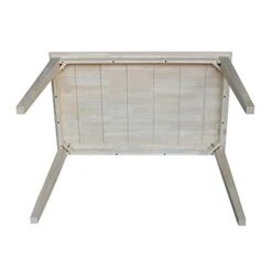 International Concepts Solid Wood Top Dining Table, 30 X 48, Unfinished -Home Table Chair Store 31J34JuSMOL