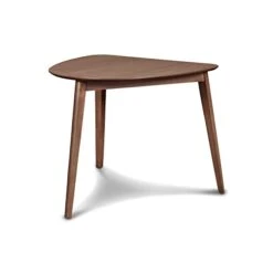 New Classic FURNITURE Oscar Corner Table, Walnut