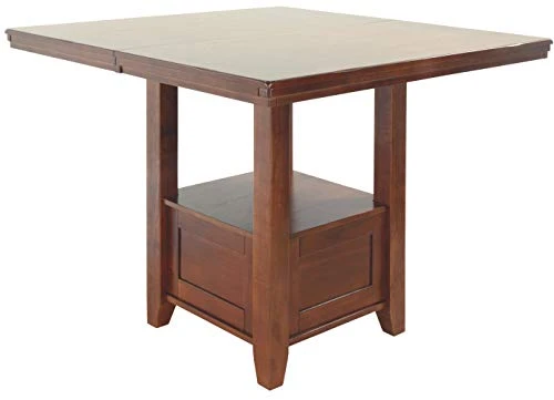 Signature Design By Ashley Ralene Traditional 36" Counter Height Dining Room Extension Table, Medium Brown 6 Signature Design By Ashley Ralene Traditional 36" Counter Height Dining Room Extension Table, Medium Brown - Image 4