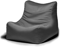 Jaxx Ponce Outdoor Bean Bag Chair, Navy -Home Table Chair Store 31KiZwrcWL. AC