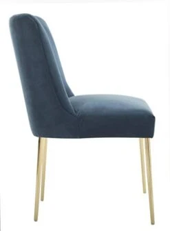 Safavieh Couture Home Nolita Glam Aegean Blue Velvet Dining Chair -Home Table Chair Store 31NJZIsQojL