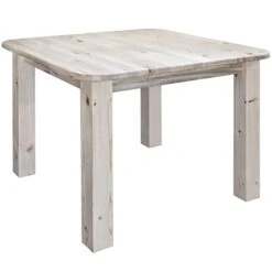 Montana Woodworks Hometead Collection Square 4 Post Dining Table, Ready To Finish
