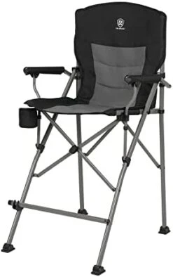 EVER ADVANCED Tall Directors Chair With Cup Holder 31", Bar Height Folding Chair For Camping, Sports With Carry Bag, Mesh Pockets And Footrest, Heavy Duty 300 Lbs, Black 14 EVER ADVANCED Tall Directors Chair With Cup Holder 31", Bar Height Folding Chair For Camping, Sports With Carry Bag, Mesh Pockets And Footrest, Heavy Duty 300 Lbs, Black -Home Table Chair Store 31OpkDpUqrL. AC