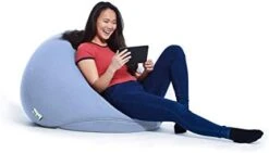 Yogibo Pod X Small Bean Bag For Teens, Adults, Plush, Soft, Single Beanbag Chair, Measures 3'x3', Blue -Home Table Chair Store 31OtPGwR KL. AC