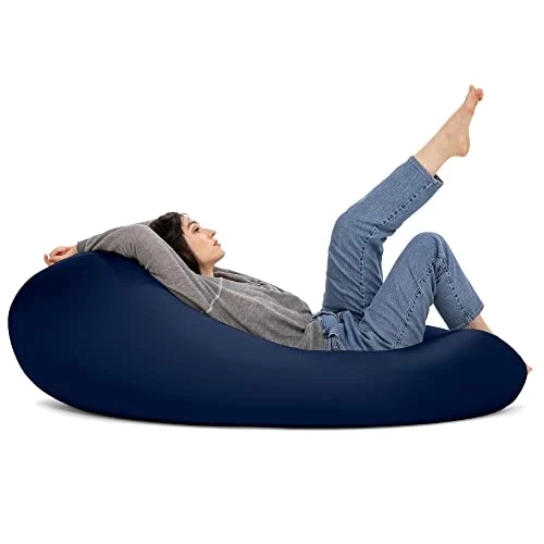 Jaxx Nimbus Spandex Bean Bag Chair For Adults-Furniture For Rec, Family Rooms And More, Large, Navy 3 Jaxx Nimbus Spandex Bean Bag Chair For Adults-Furniture For Rec, Family Rooms And More, Large, Navy