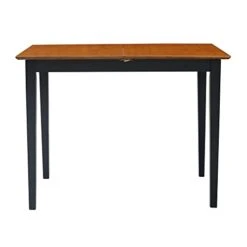 International Concepts Counter Height Dining Table, Butterfly Extension With Shaker Style Leg, Black/Cherry -Home Table Chair Store 31Pr7zrbnML