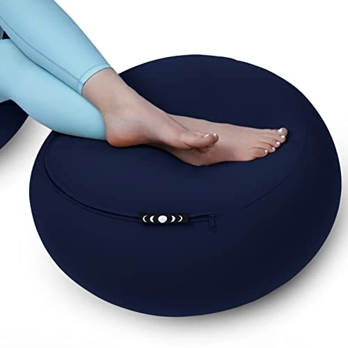 Moon Pod Lunar Lift Footrest For Bean Bag Chair, Navy - The Zero-Gravity Beanbag For Stress, Anxiety, & All Day Deep Relaxation - Ultra Soft & Ergonomic Support For Back & Neck - For The Whole Family 3 Moon Pod Lunar Lift Footrest For Bean Bag Chair, Navy - The Zero-Gravity Beanbag For Stress, Anxiety, & All Day Deep Relaxation - Ultra Soft & Ergonomic Support For Back & Neck - For The Whole Family