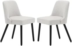 MINCETA Dining Chair,Morden Wood Leg Upholstered Kitchen Chair Set Of 2,PU In Cream White 20 MINCETA Dining Chair,Morden Wood Leg Upholstered Kitchen Chair Set Of 2,PU In Cream White -Home Table Chair Store 31SGOljKOSL. AC