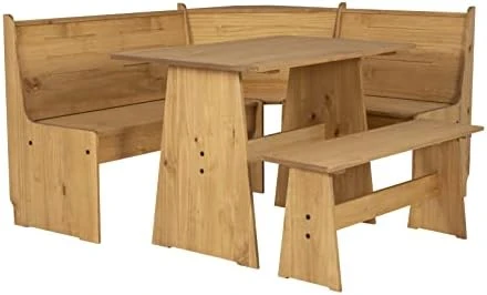 Linon Home Decor Products Grey Corner Dining Set By Linon Leyton Nook 9 Linon Home Decor Products Grey Corner Dining Set By Linon Leyton Nook - Image 7