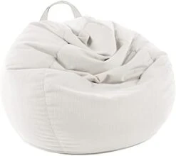 LPMOERA Stuffed Animal Storage Bean Bag Chair Cover (No Filler) For Kids And Adults.Pets Dogs/Cats Lazy Beds.Soft Premium Corduroy Stuffable Bean Bag For Organizing Children Plush Toys Or Memory Foam -Home Table Chair Store 31T4OM5PIzL. AC