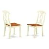 East West Furniture KEC-WHI-W Dining Chairs, Wood Seat -Home Table Chair Store 31T4xc6Xp0L