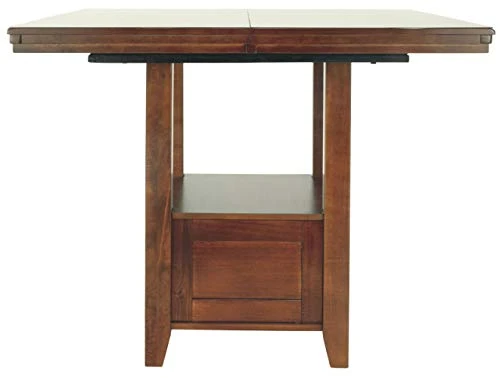 Signature Design By Ashley Ralene Traditional 36" Counter Height Dining Room Extension Table, Medium Brown 5 Signature Design By Ashley Ralene Traditional 36" Counter Height Dining Room Extension Table, Medium Brown - Image 3
