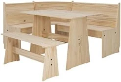 Linon Home Decor Products Grey Corner Dining Set By Linon Leyton Nook 17 Linon Home Decor Products Grey Corner Dining Set By Linon Leyton Nook -Home Table Chair Store 31TSw4nTjaL. AC