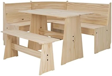 Linon Home Decor Products Grey Corner Dining Set By Linon Leyton Nook 10 Linon Home Decor Products Grey Corner Dining Set By Linon Leyton Nook - Image 8