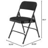 (4 Pack) National Public Seating 2200 Series Deluxe Fabric Upholstered Double Hinge Premium Folding Chair, Midnight Black, 480 Lbs Capacity 1 (4 Pack) National Public Seating 2200 Series Deluxe Fabric Upholstered Double Hinge Premium Folding Chair, Midnight Black, 480 Lbs Capacity -Home Table Chair Store 31WYxywE3QL