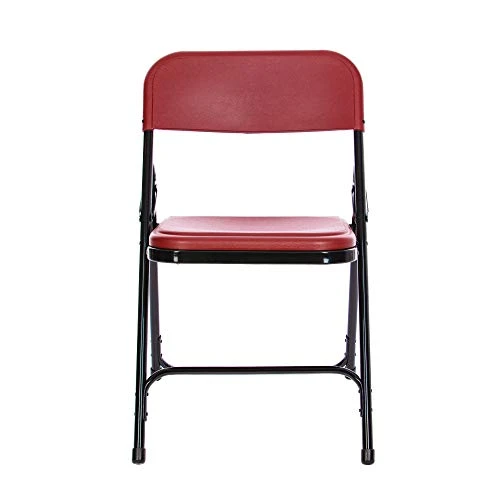 OEF Furnishings Premium Lightweight Plastic Folding Chair, Burgundy 7 OEF Furnishings Premium Lightweight Plastic Folding Chair, Burgundy - Image 5