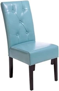 Christopher Knight Home Taylor Bonded Leather Dining Chairs, 2-Pcs Set, Dark Grey -Home Table Chair Store 31al2aF1MvL. AC